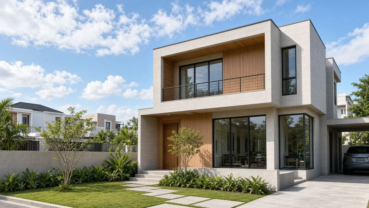 A modern house in daylight